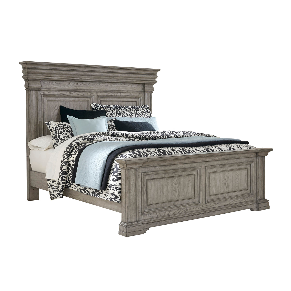 a bed with a white background