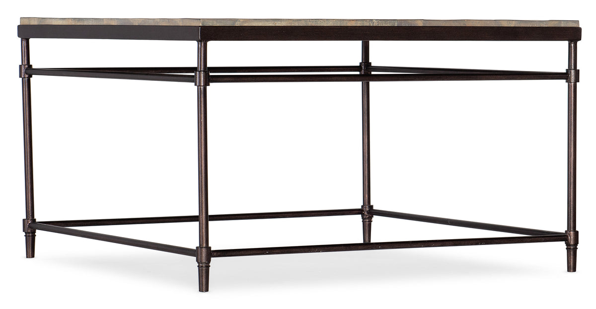 a table with a marble top