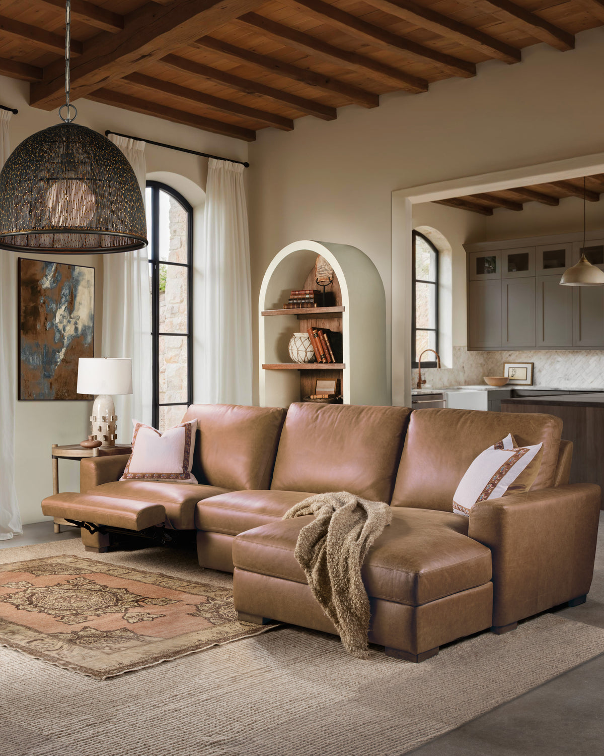 Optimus Three-Seat Sectional - Hooker Furniture (HRF-3262)