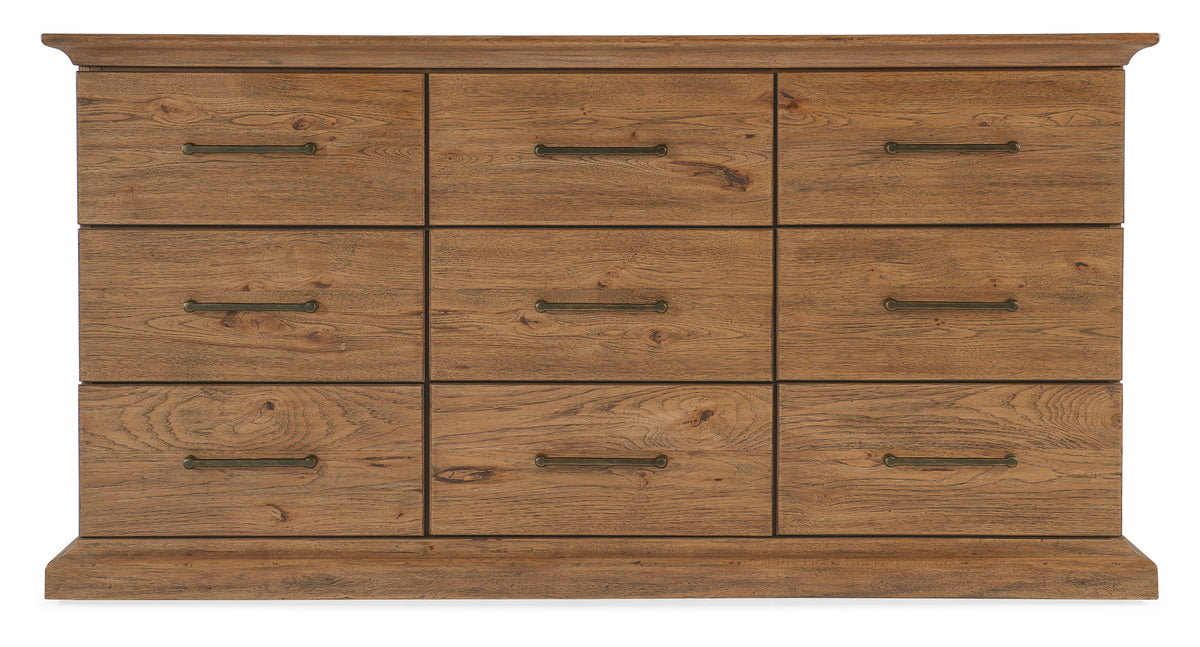 a wooden chest of drawers