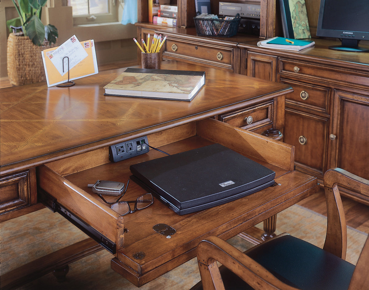 a laptop on a desk