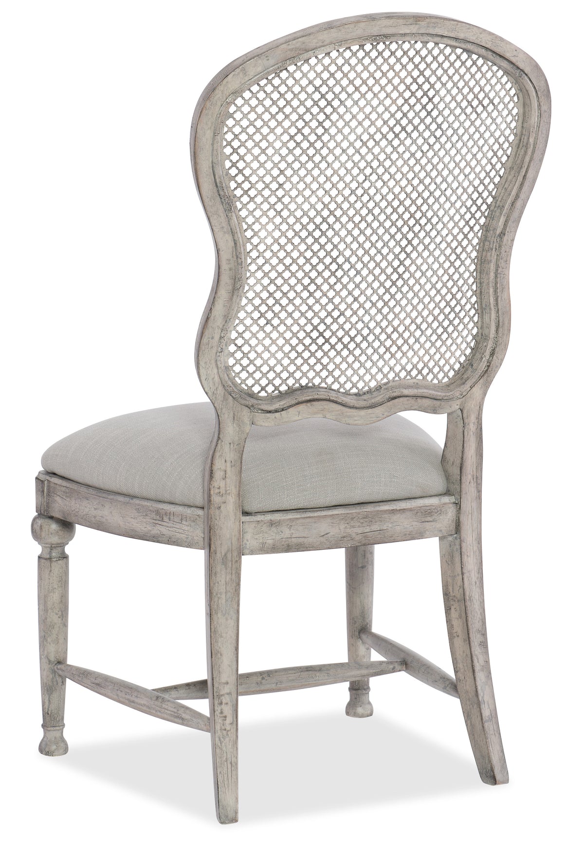 a white chair with a cushion