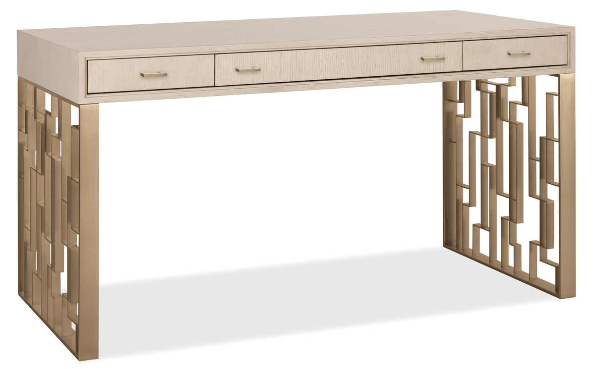 a white desk with drawers