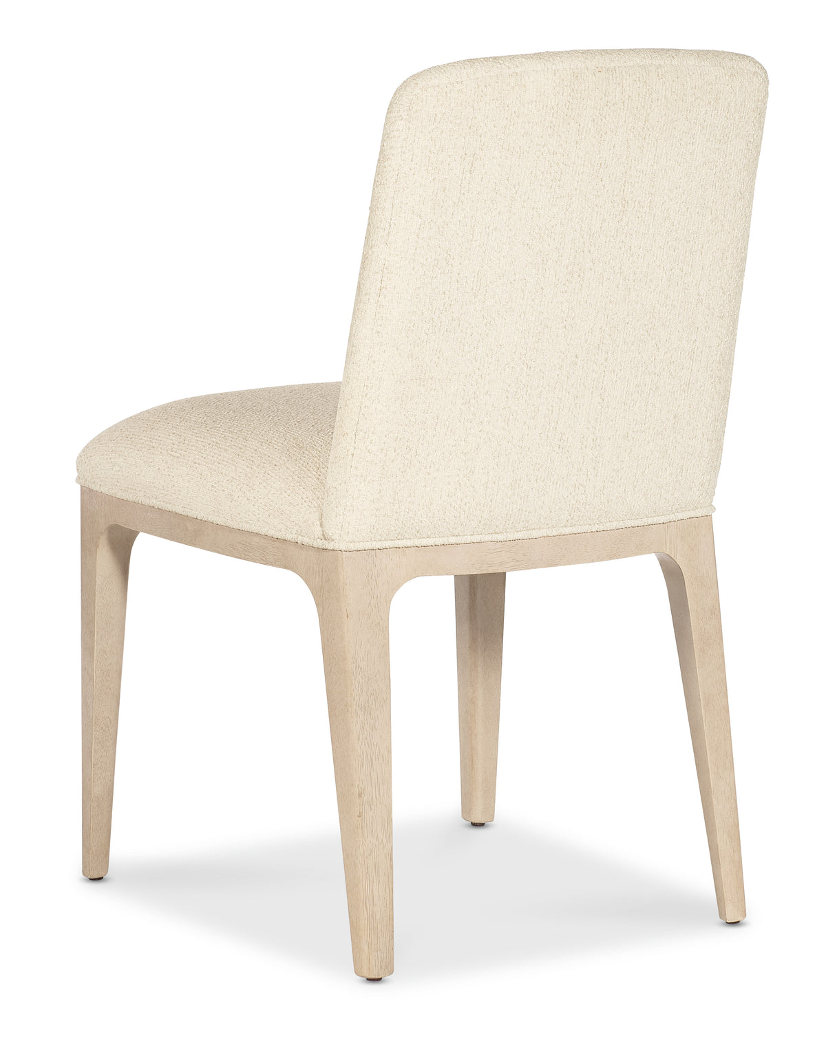 a white chair with a white back