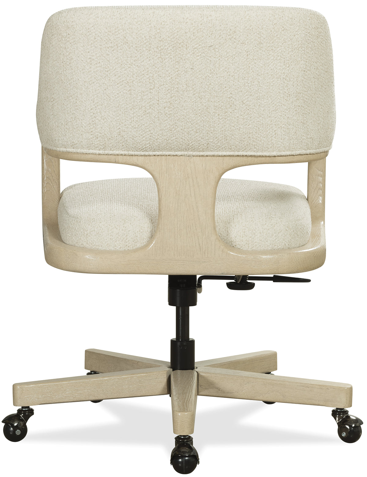 a white chair with a white cushion