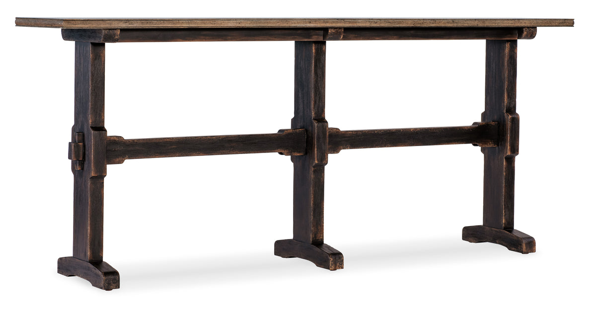 a wooden table with a white background