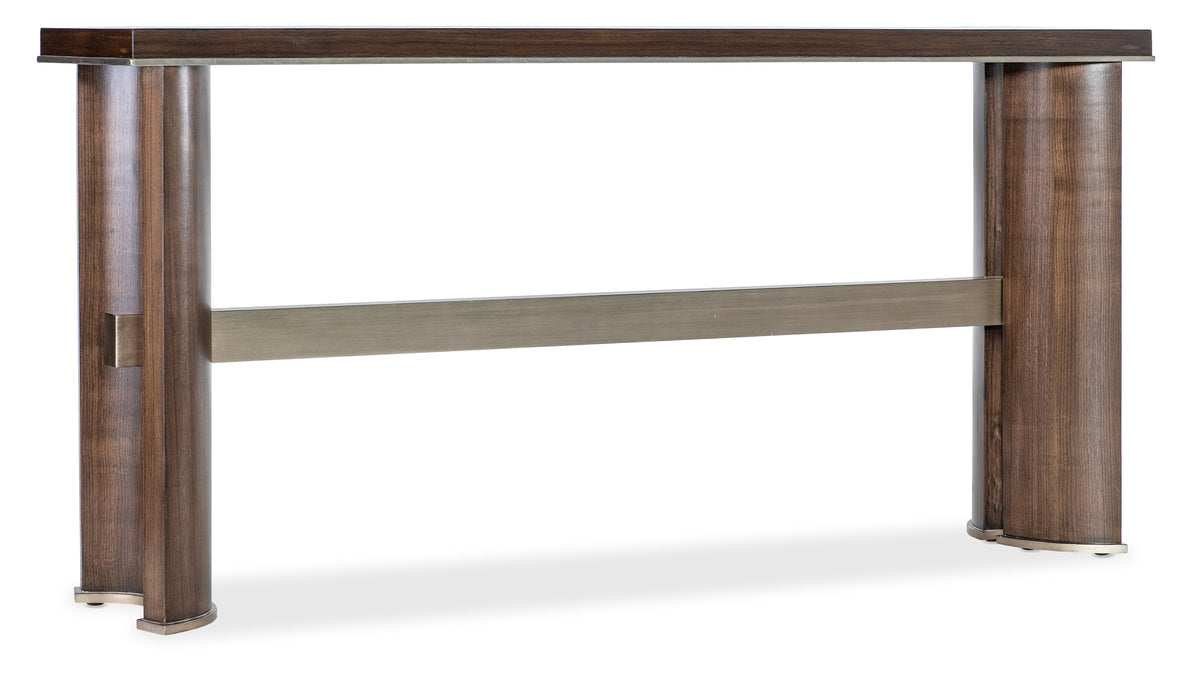 a table with a wooden frame