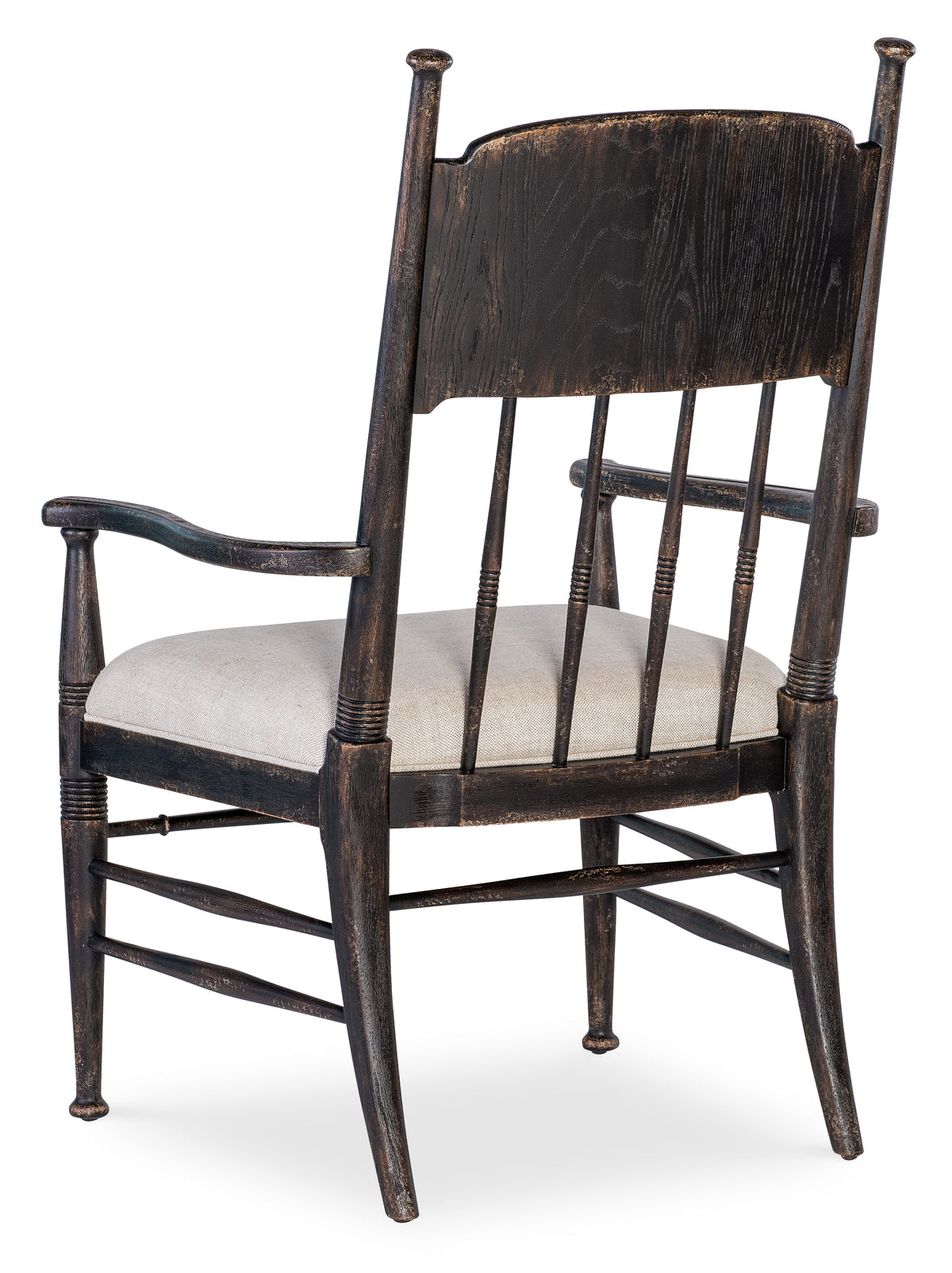 a wooden chair with a cushion