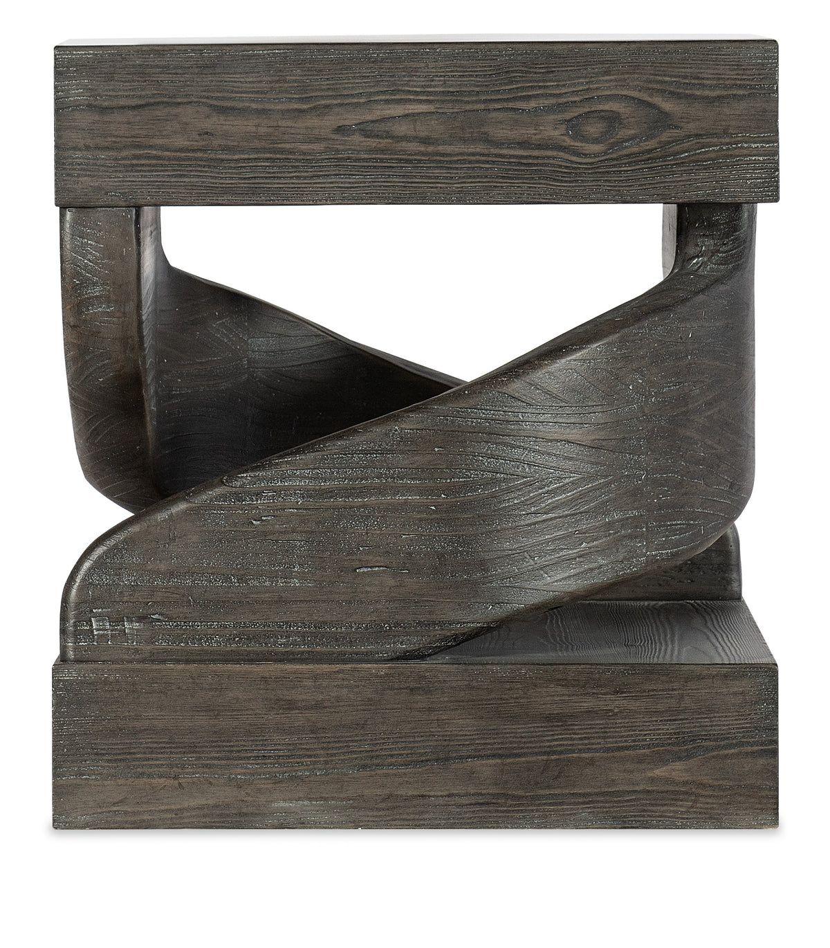a wooden object with a spiral design