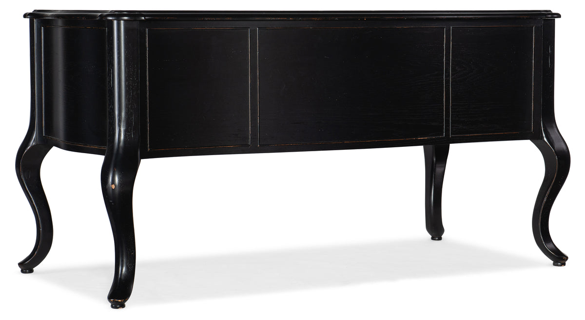 a black cabinet with legs