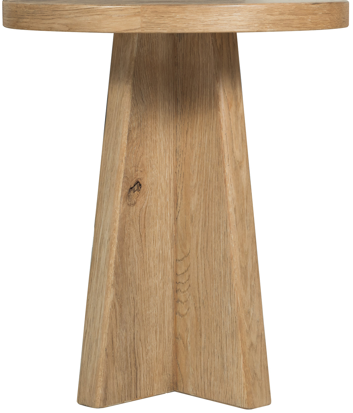 a wooden table with a square top