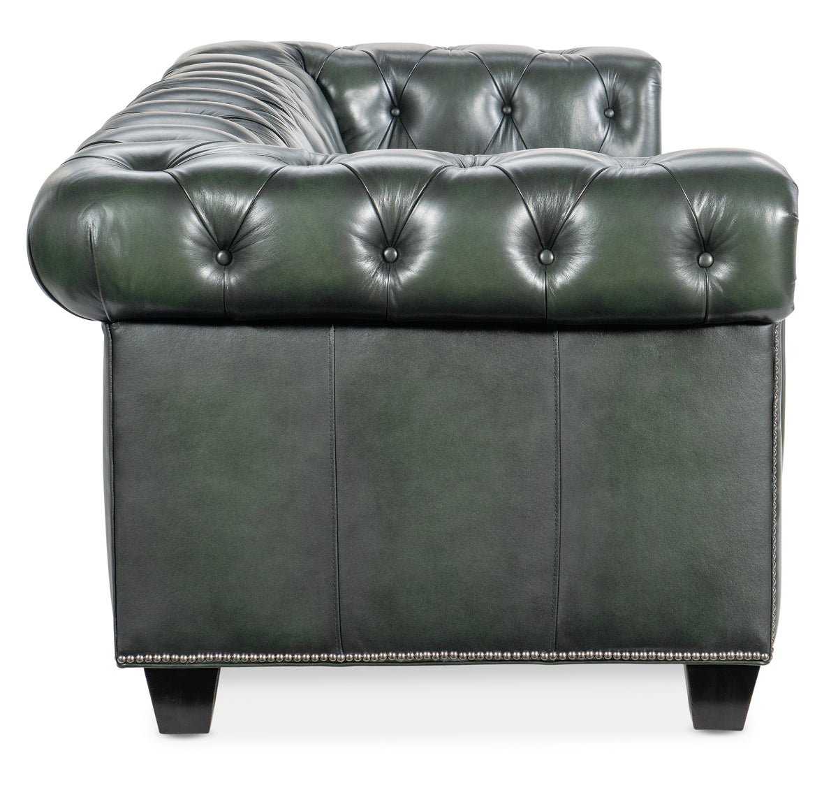 the back of a leather couch
