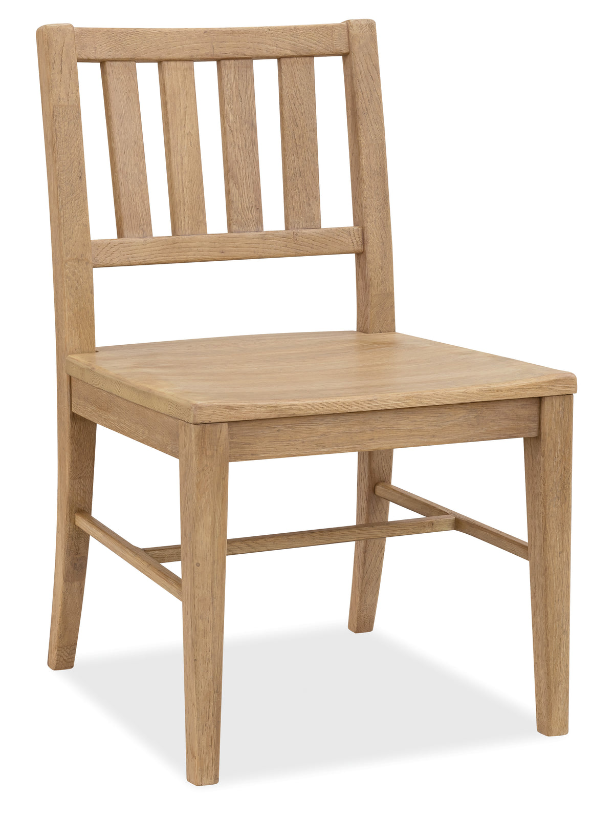 a wooden chair with a white background