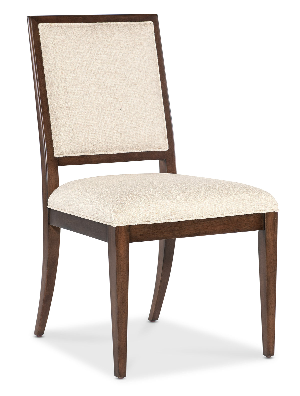 a chair with a white cushion