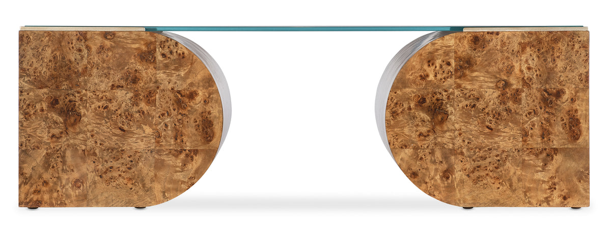 a pair of circular objects with a glass top