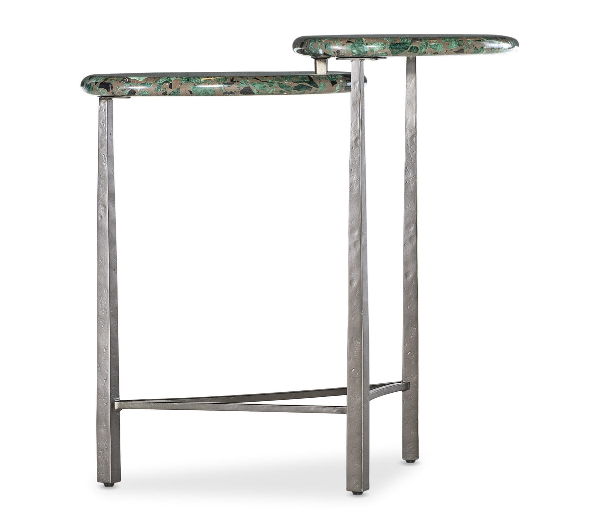 a table with a marble top