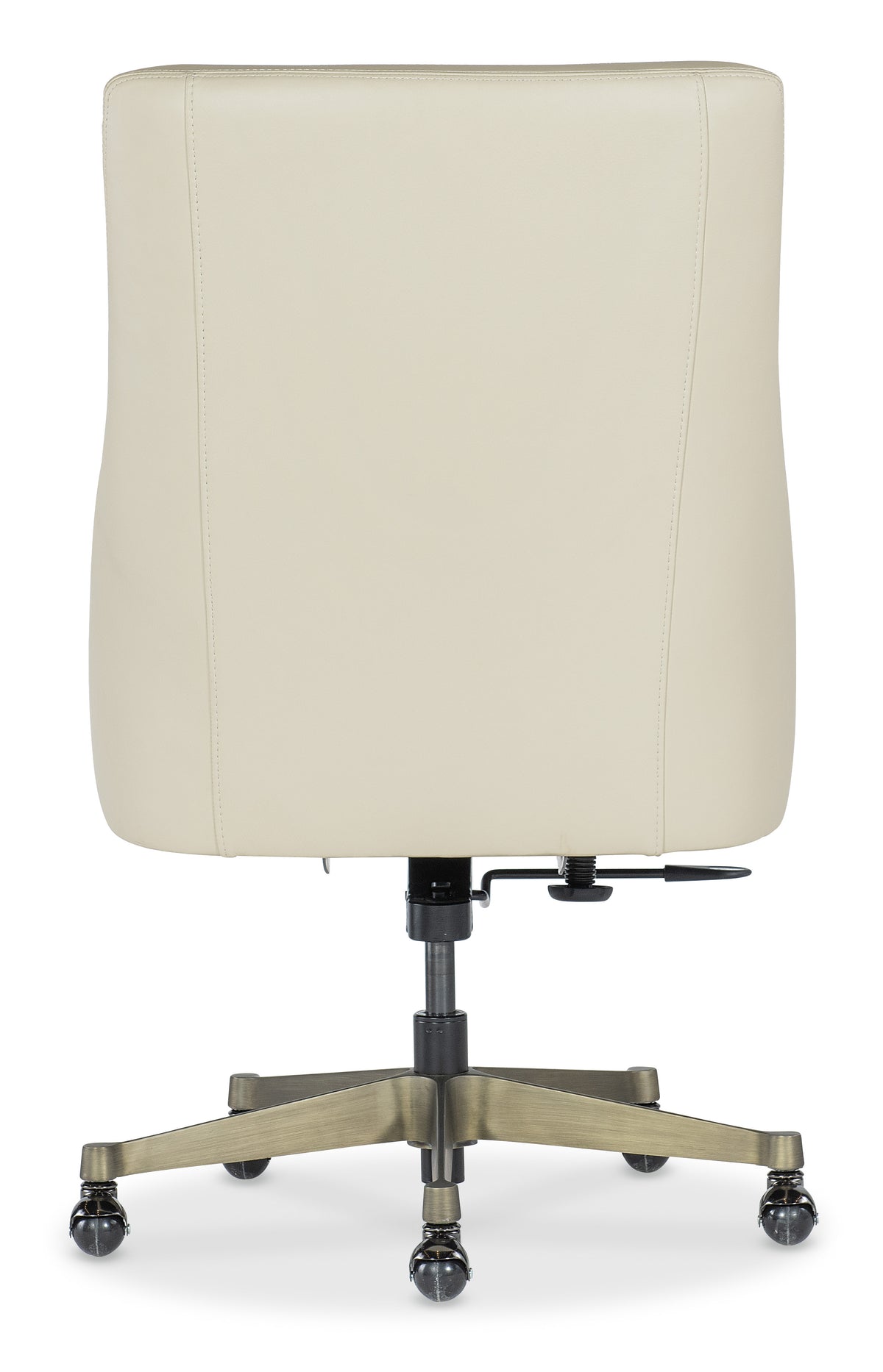the back of a white office chair