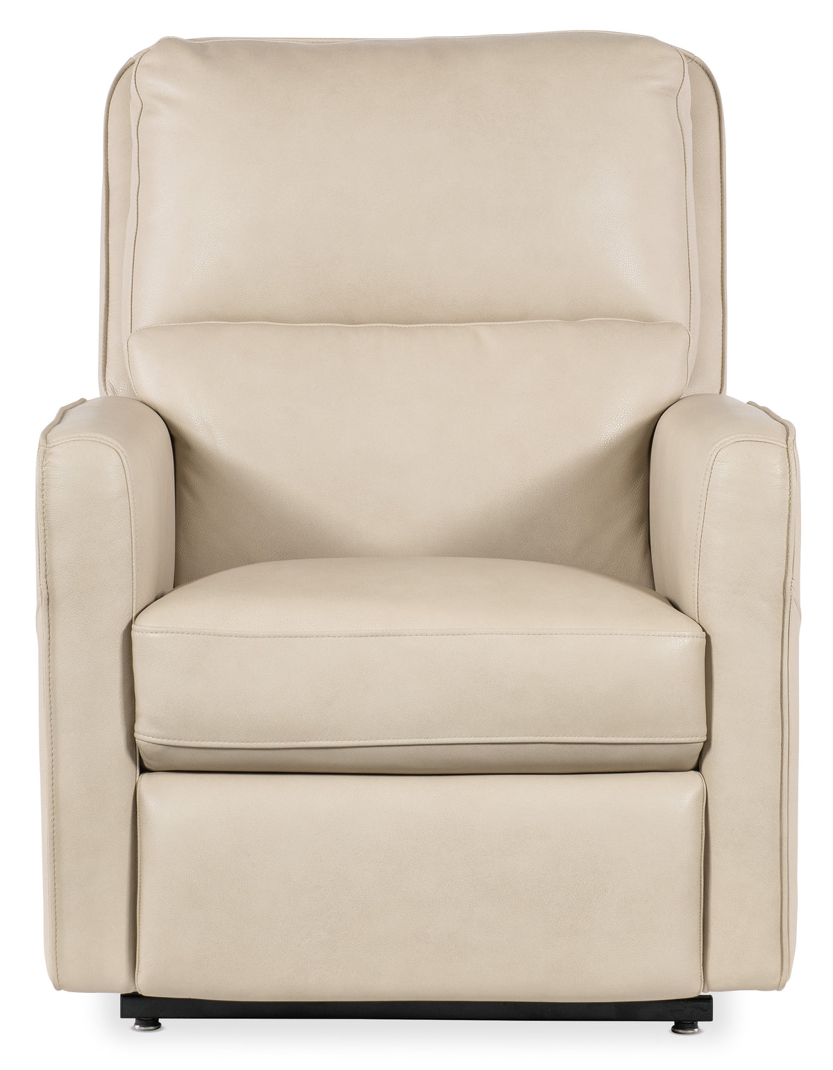 a white leather recliner chair