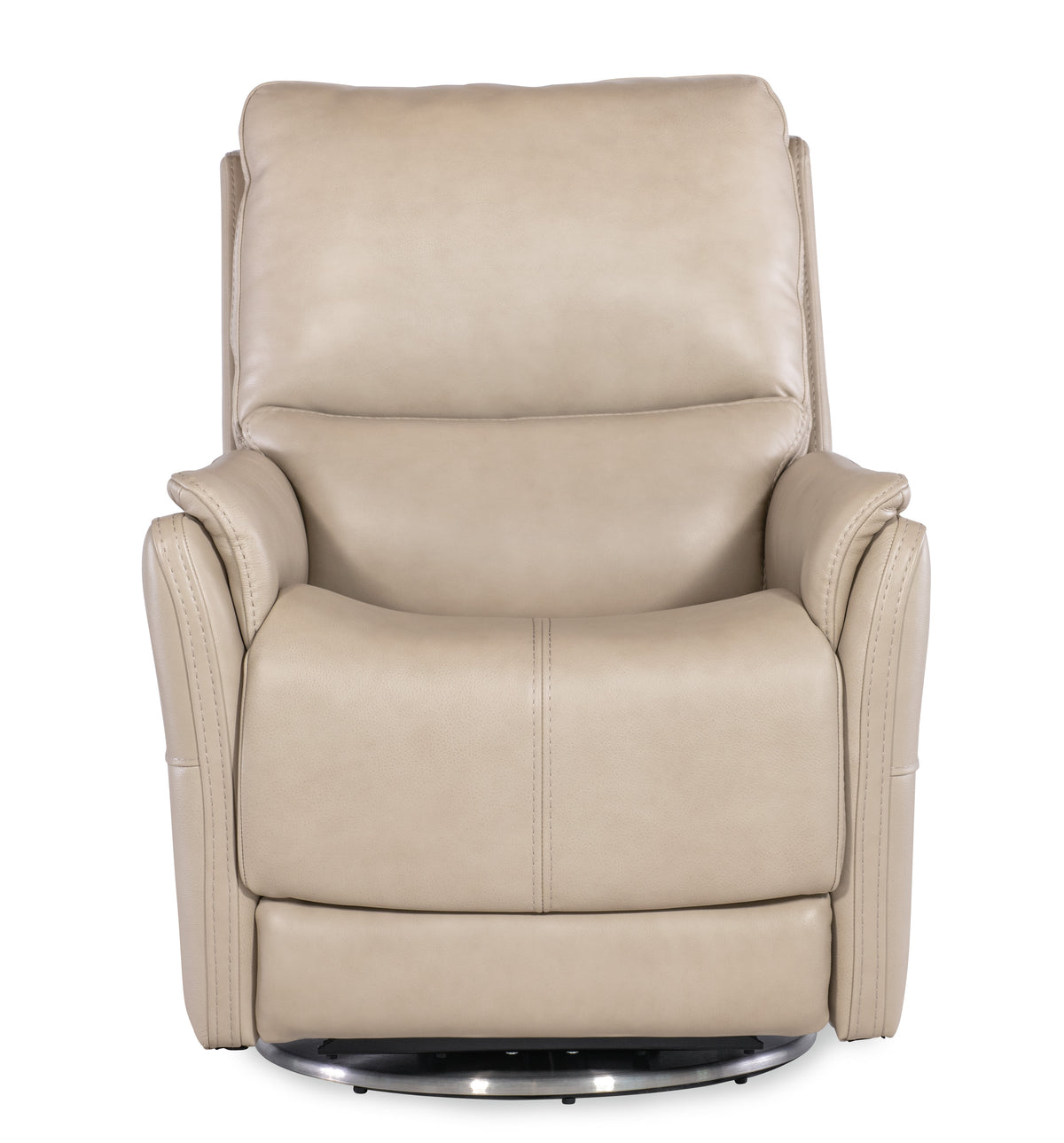 a white leather recliner chair