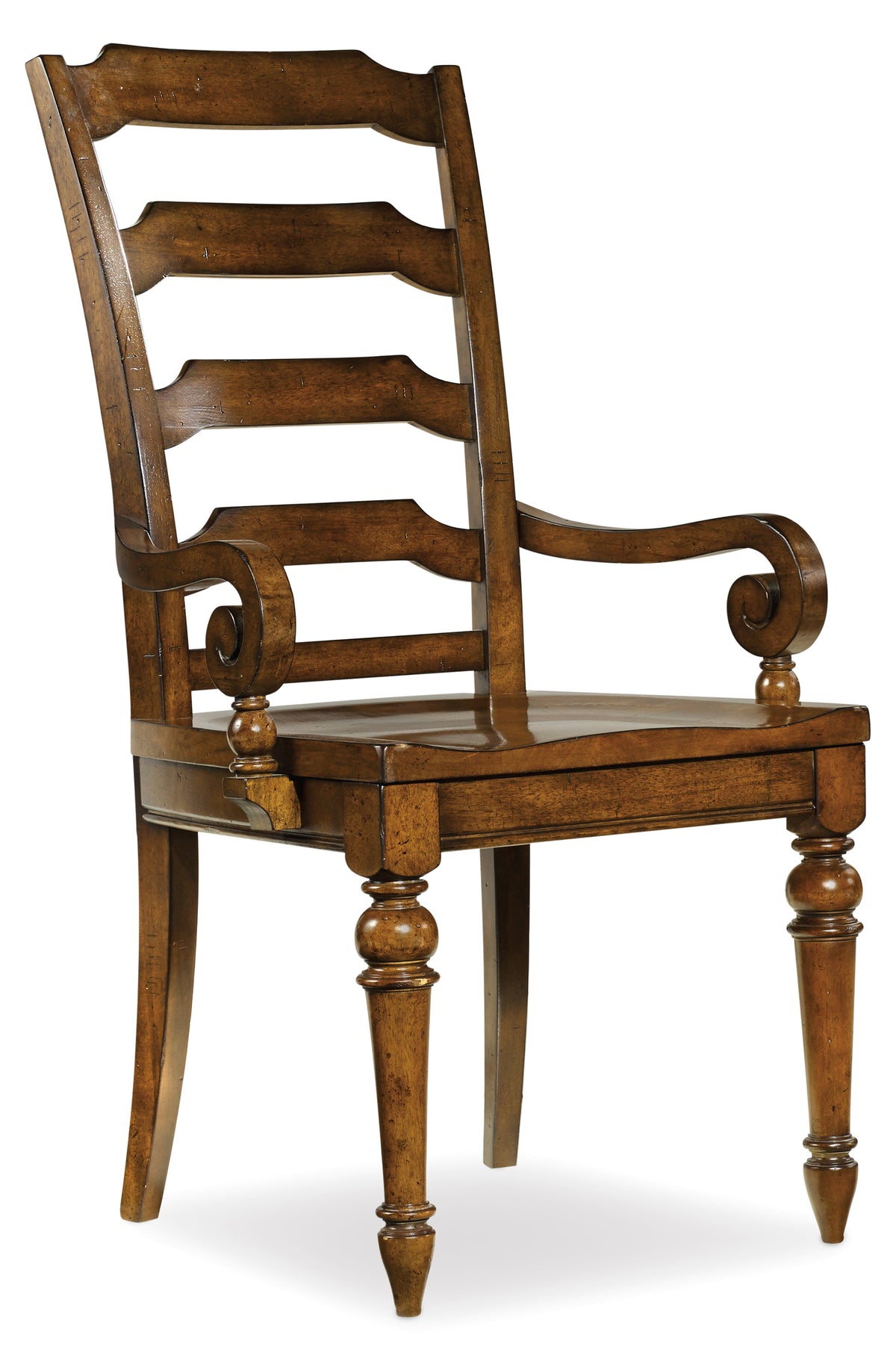 a wooden chair with a white background