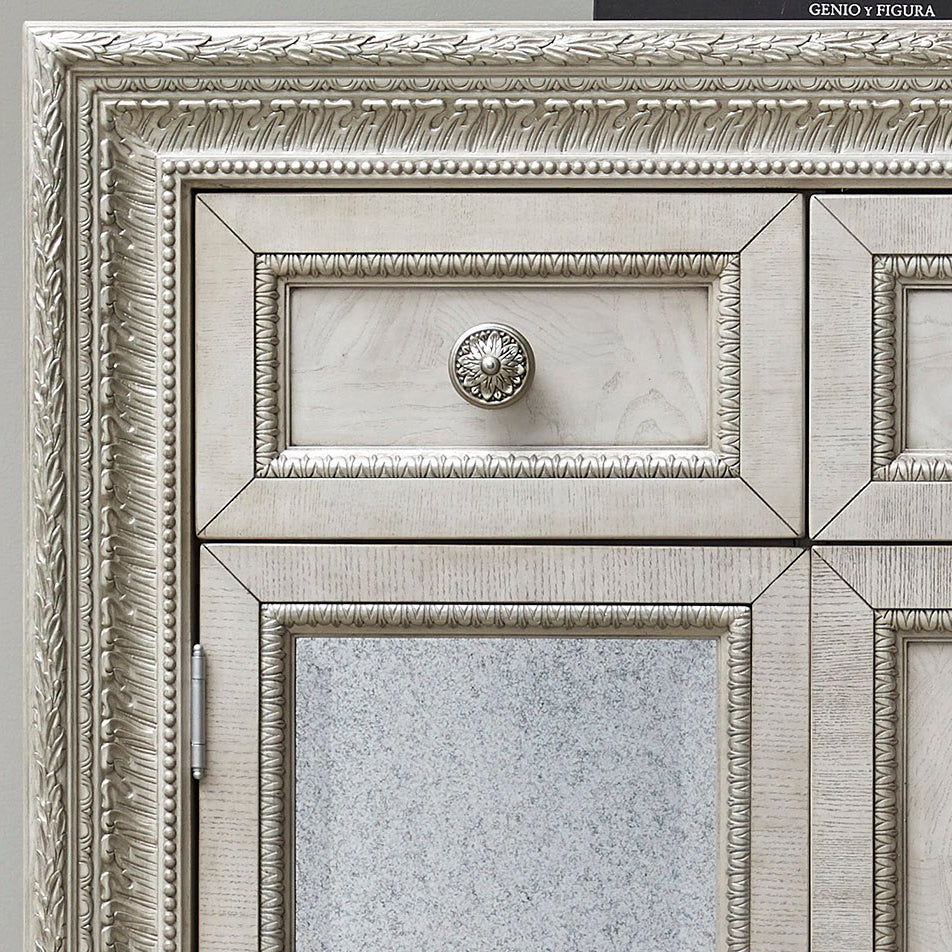 a close up of a cabinet
