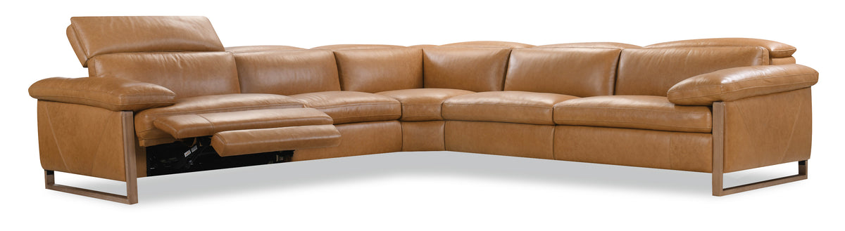 Jericho Five-Piece Power Reclining Sectional - Hooker Furniture (HRF-3246)