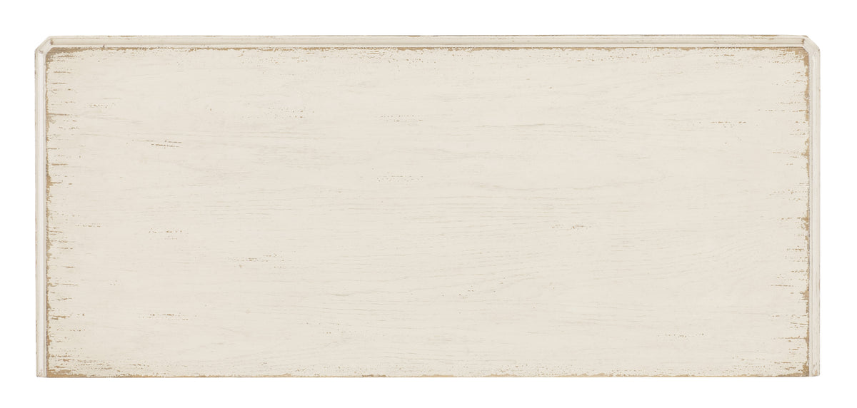 a white wood surface with a white border