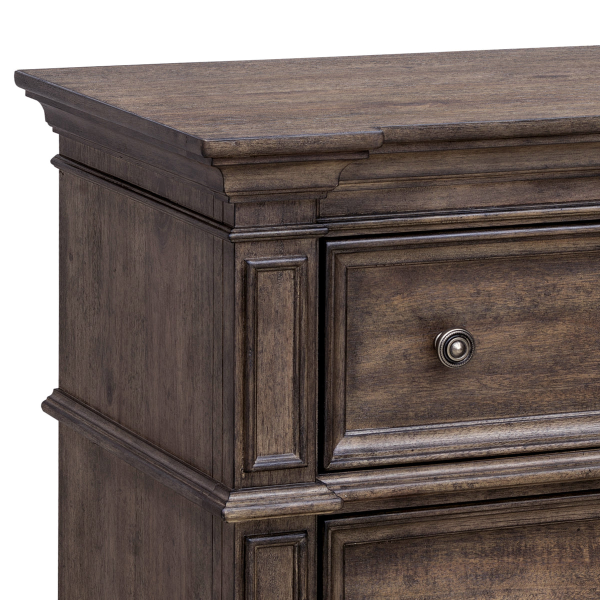 a close up of a dresser