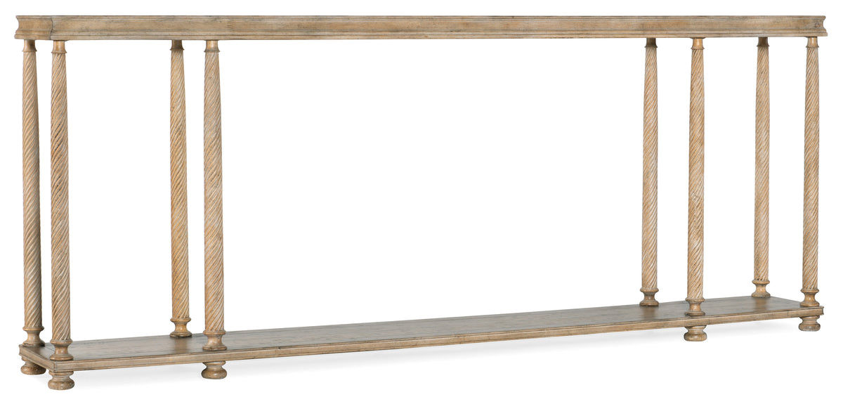 a wooden frame with columns