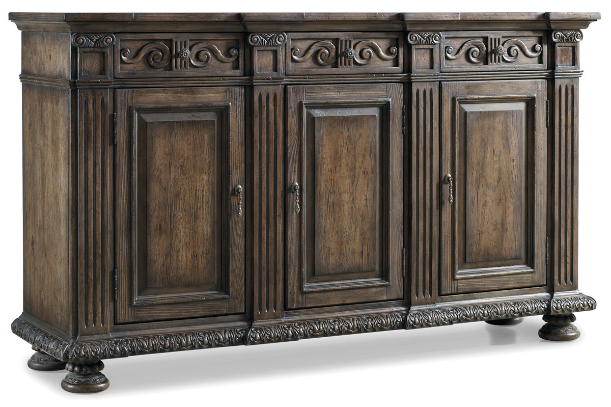 a close-up of a wooden cabinet