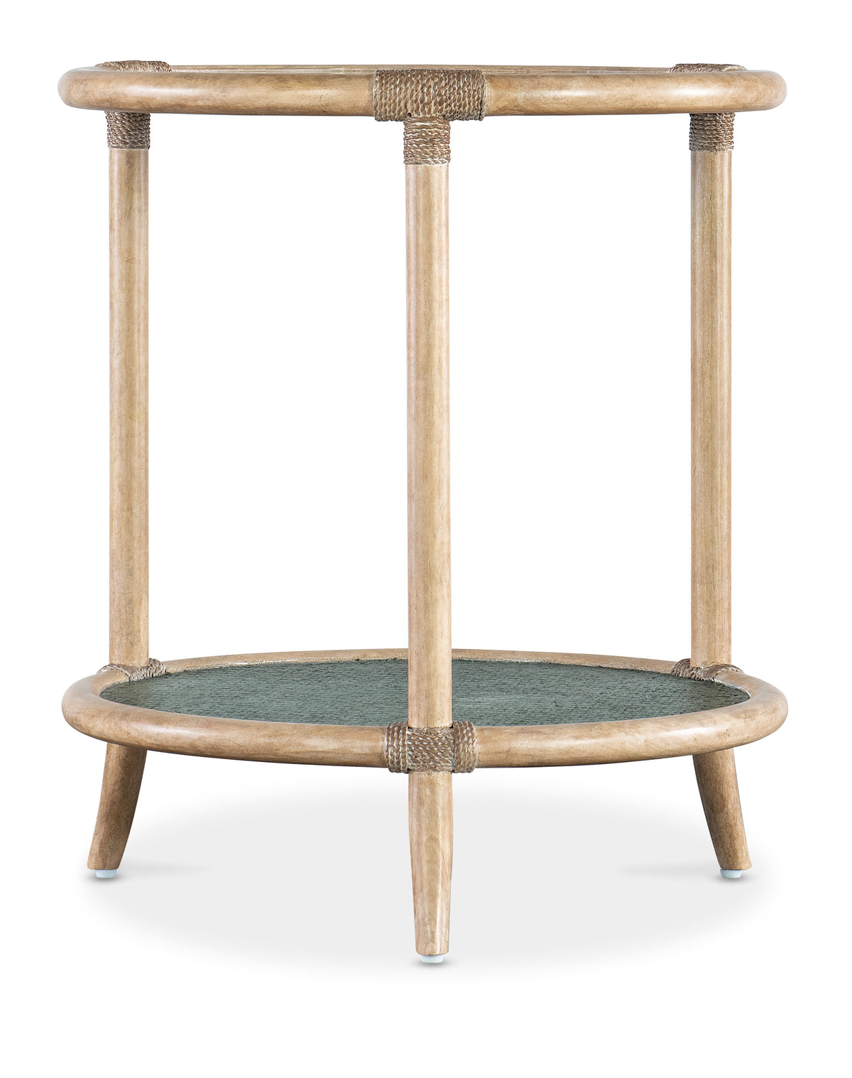 a round table with a round base