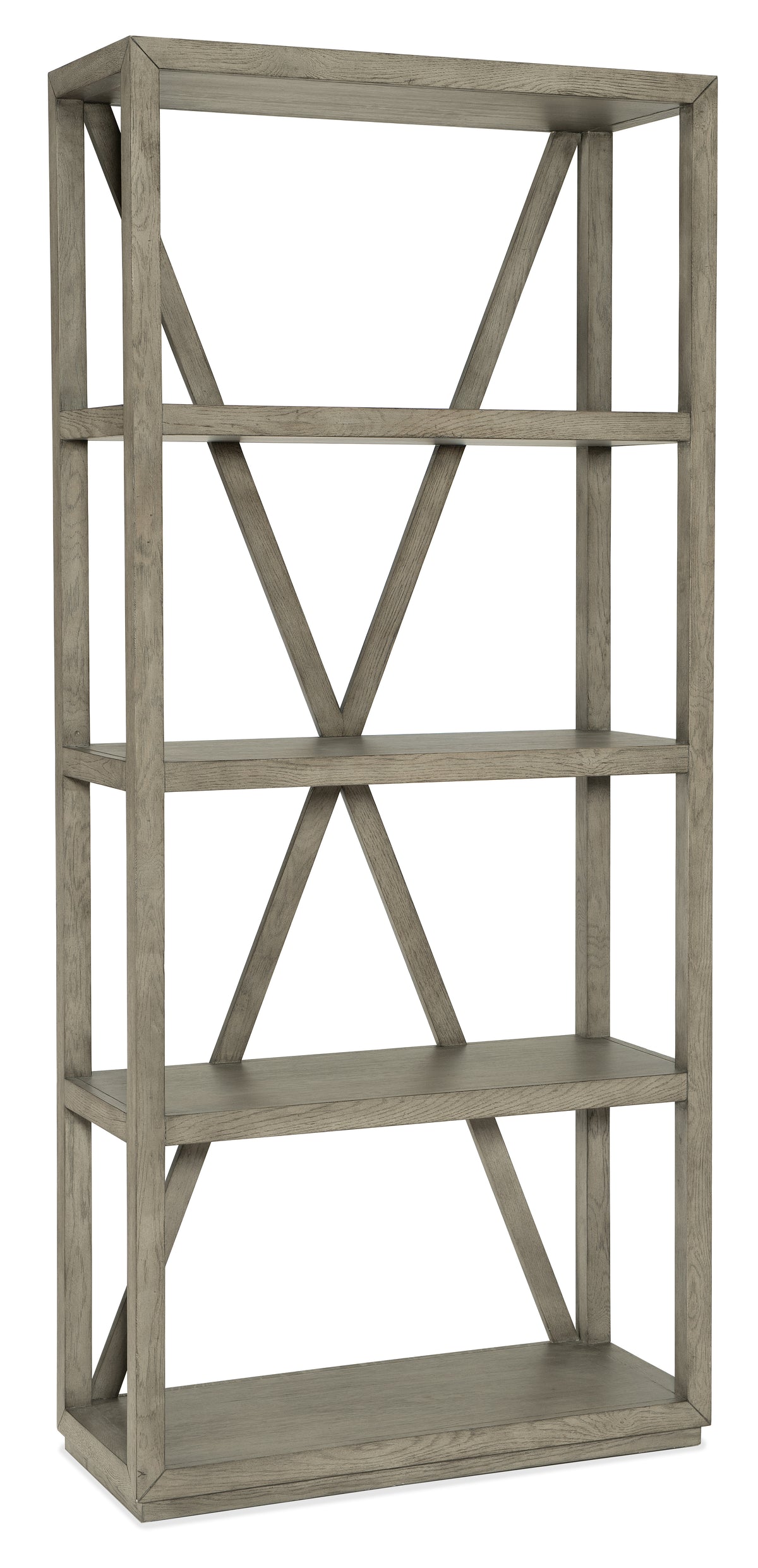 a wooden shelf with a white background