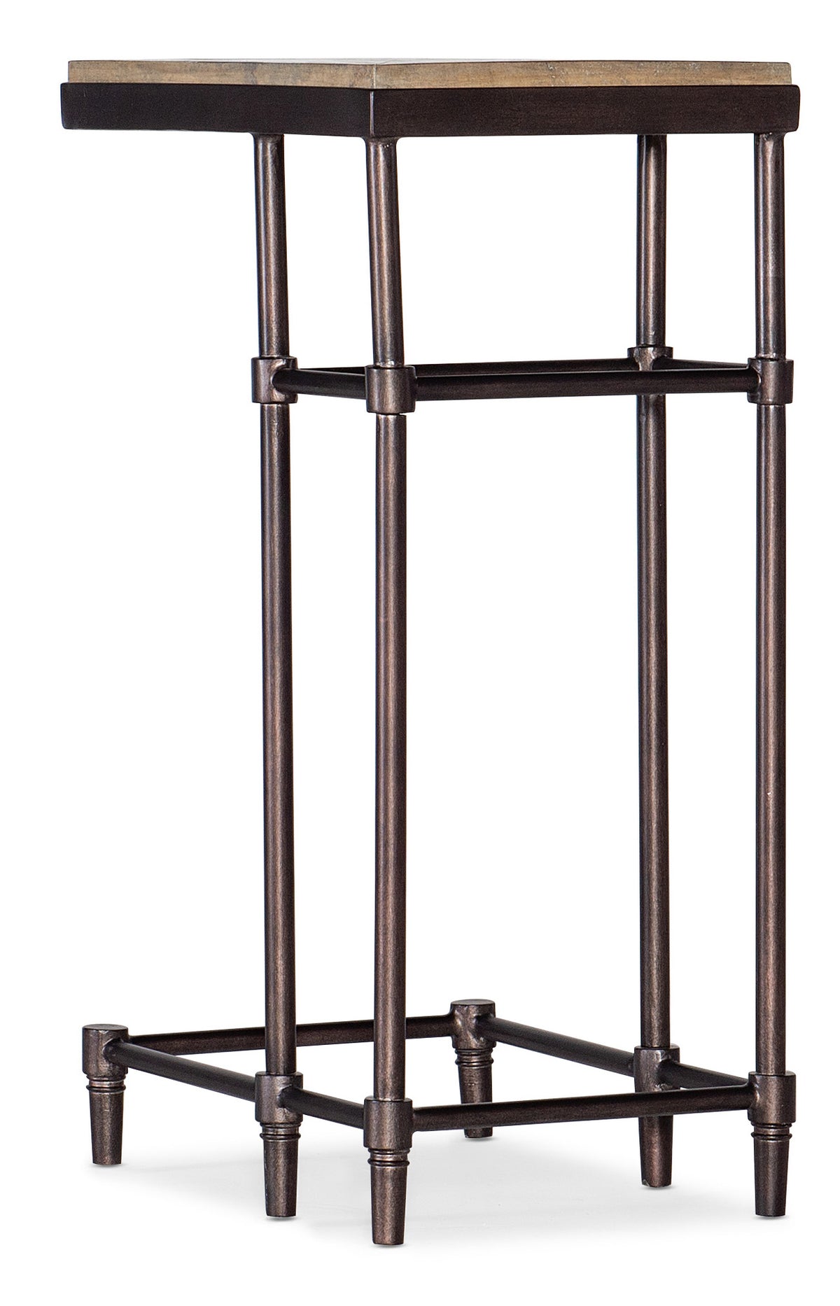 a metal stand with pipes