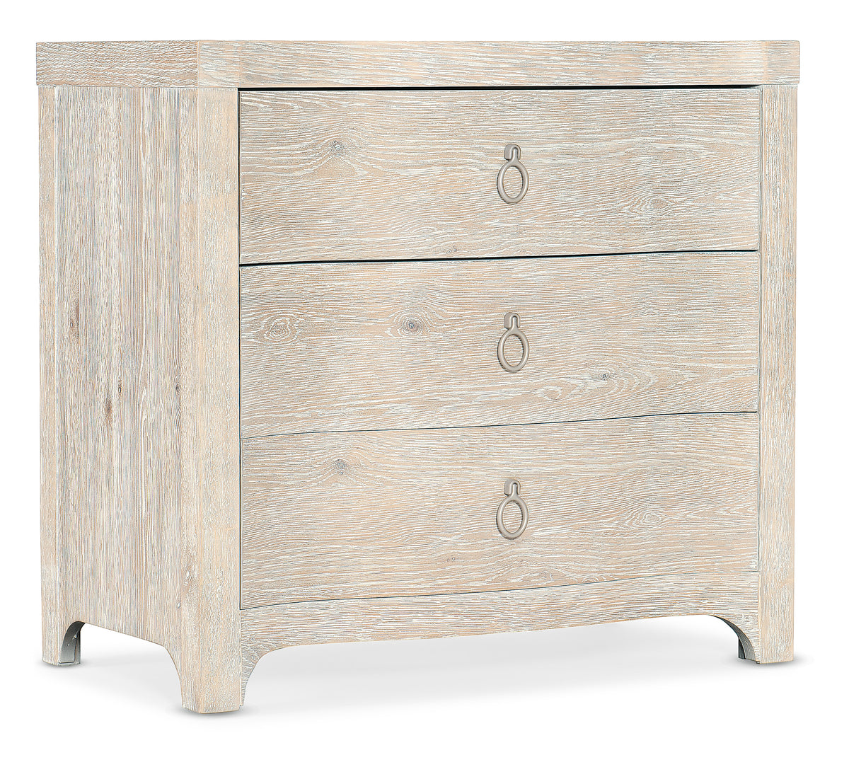 a white dresser with three drawers
