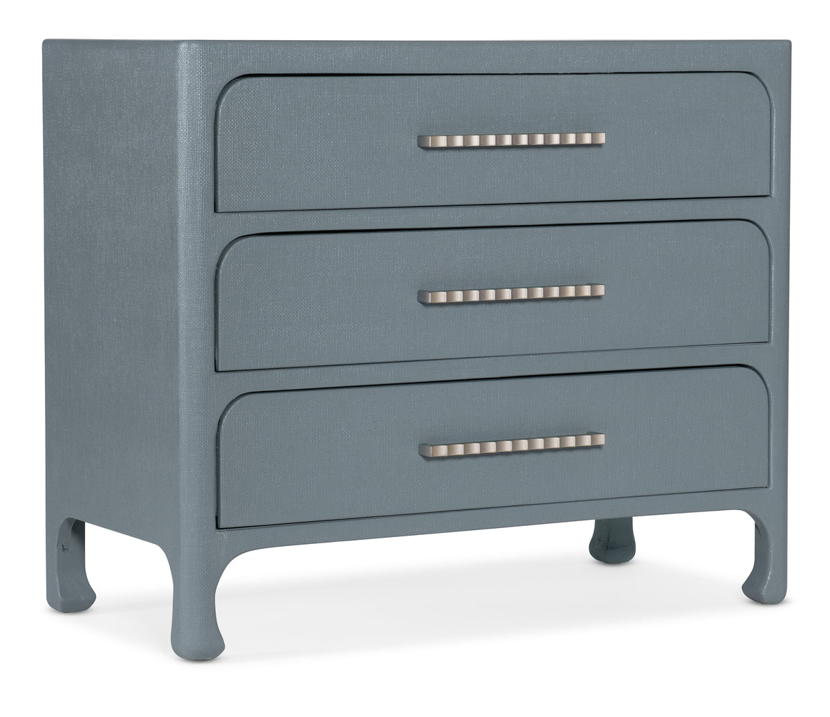 a grey dresser with drawers