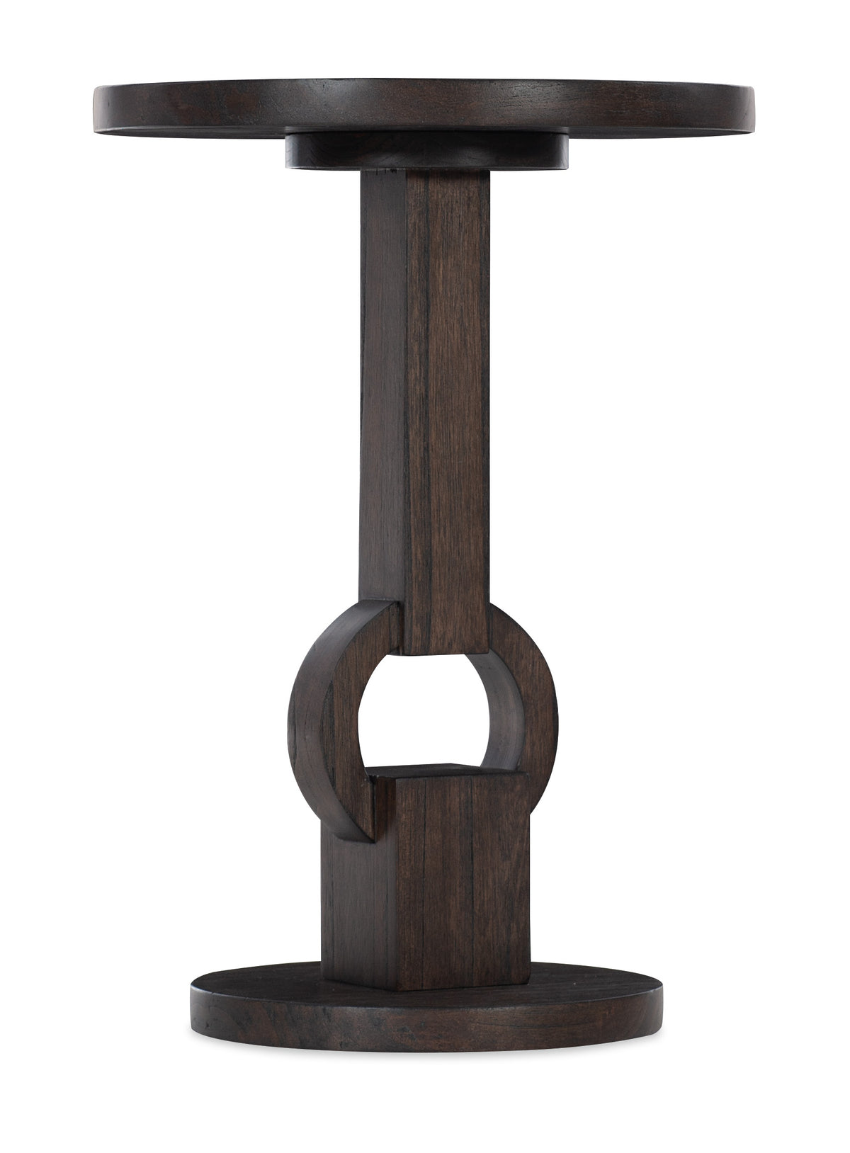 a wooden object with a round object