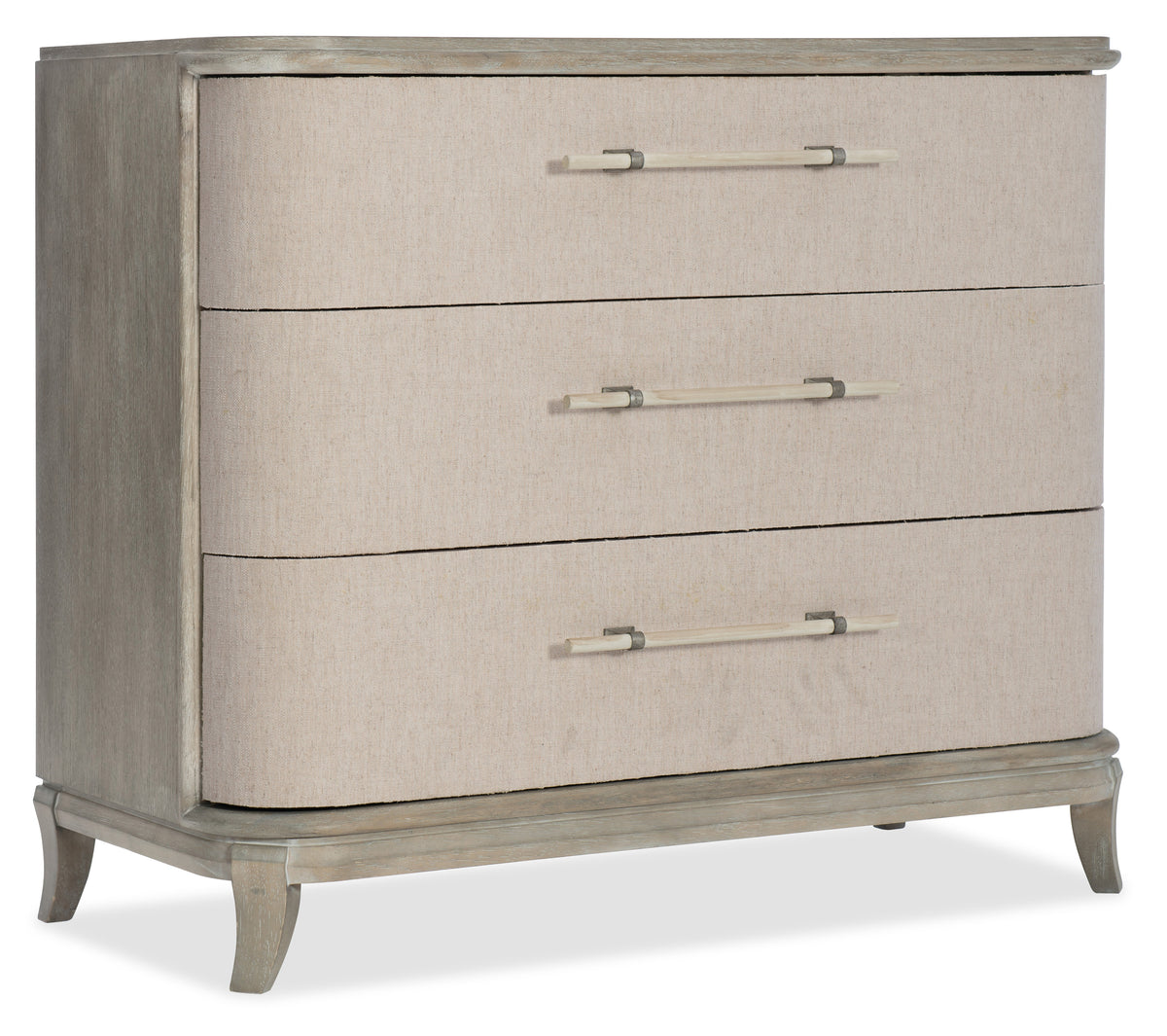 a chest of drawers with a white surface