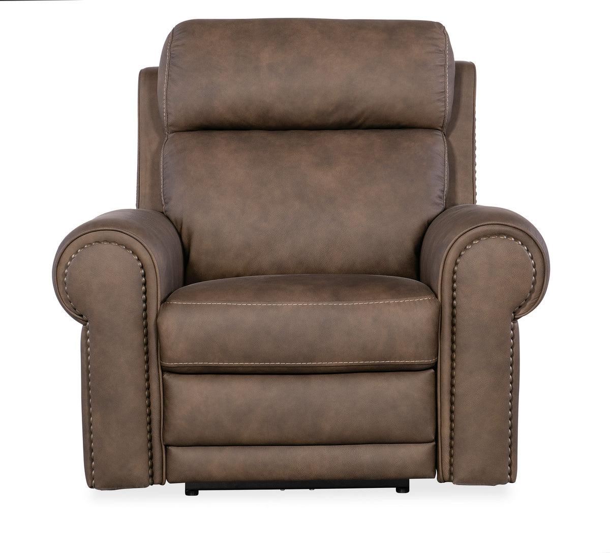 a brown recliner chair
