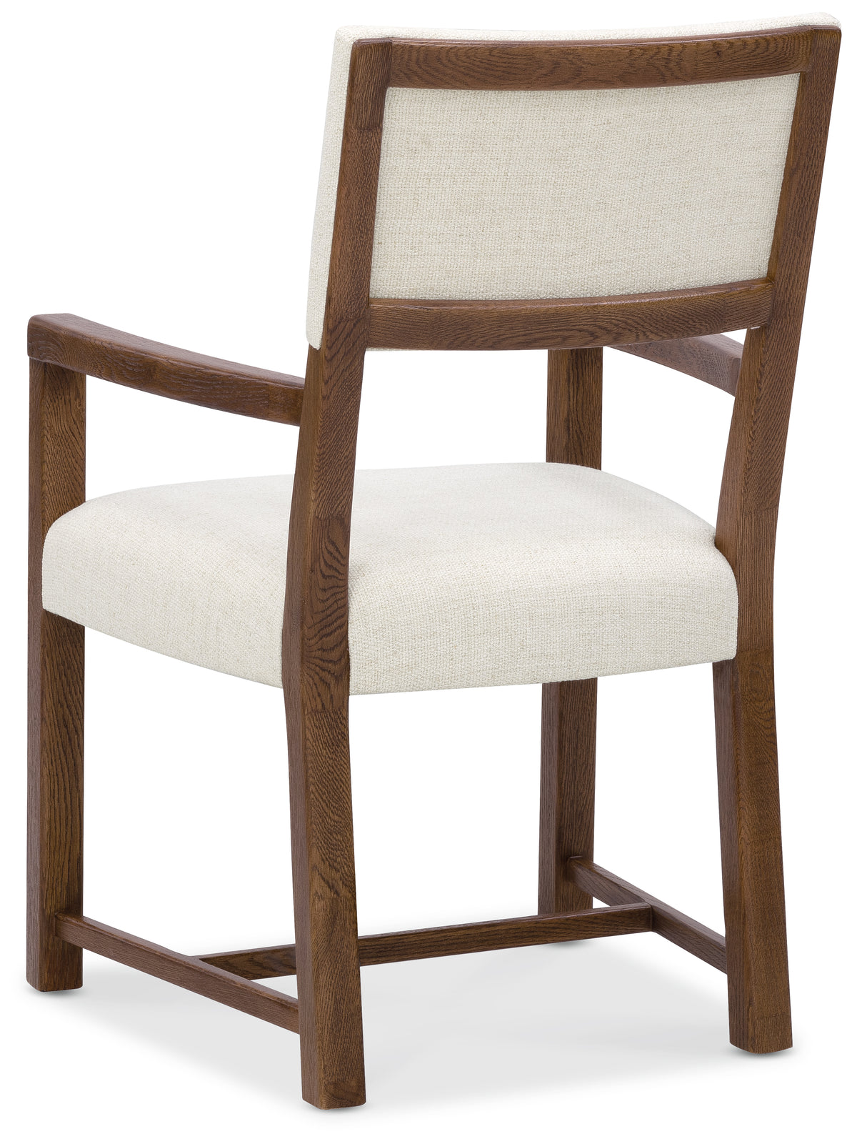 a chair with a white cushion