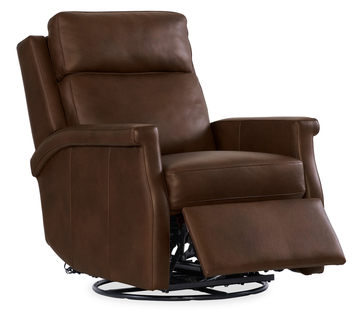 Kaufman Swivel Power Recliner with Pop-Up Headrest - Hooker Furniture (HRF-3237)