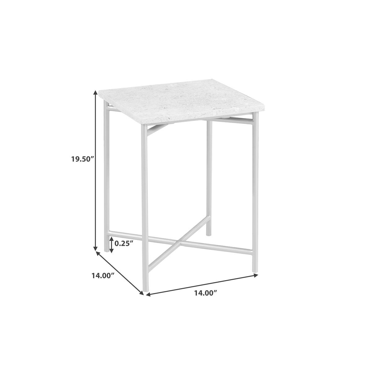 a table size chart with measurements