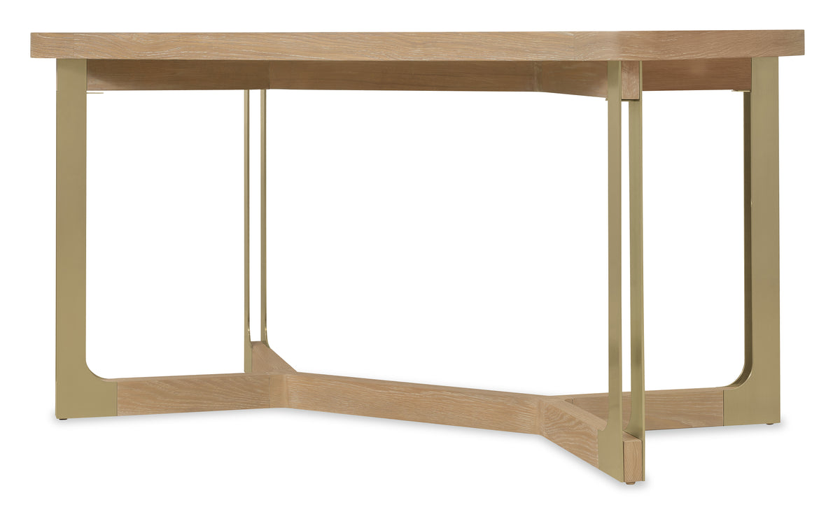 a table with a wooden frame