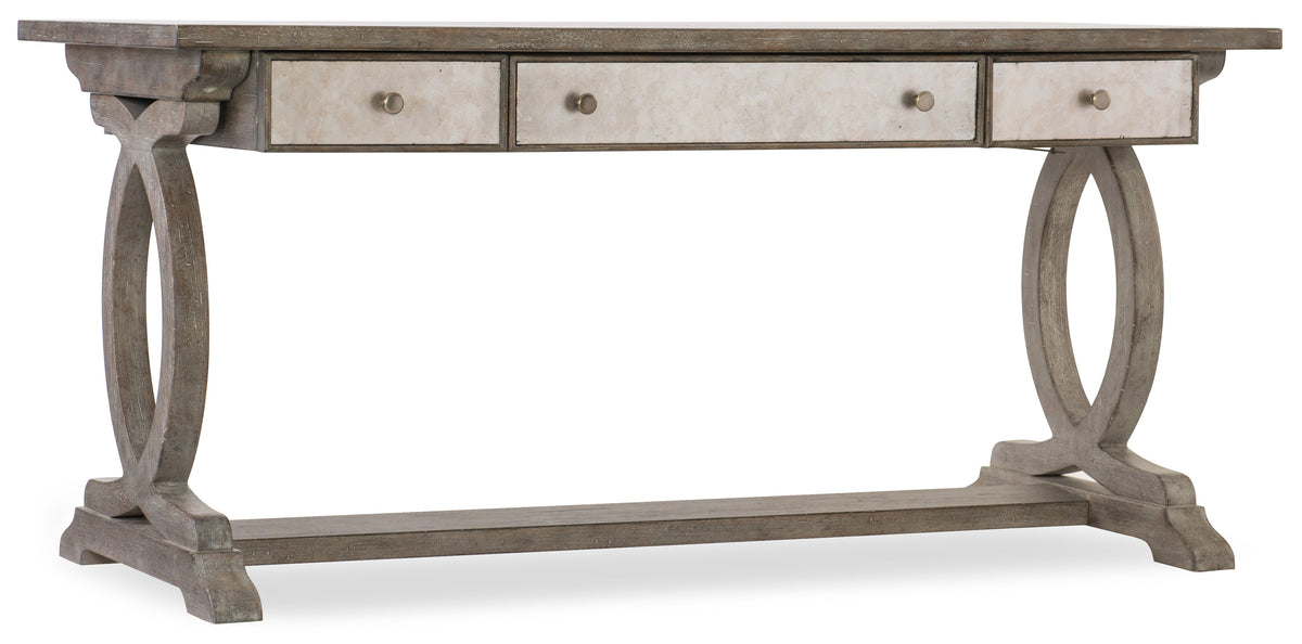 a table with drawers on it