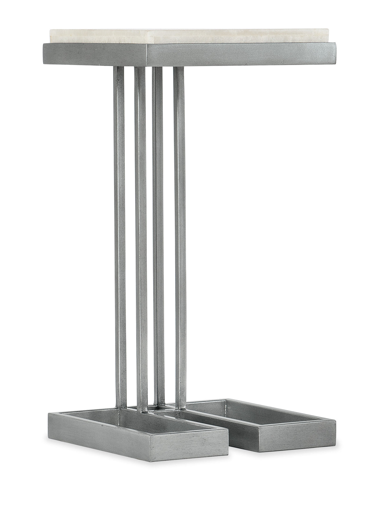 a metal stand with long metal rods
