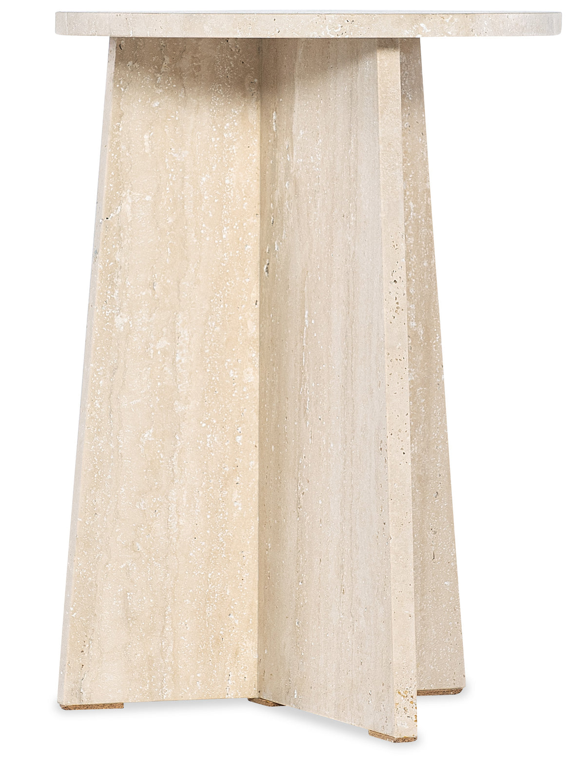 a white pillar with a black top