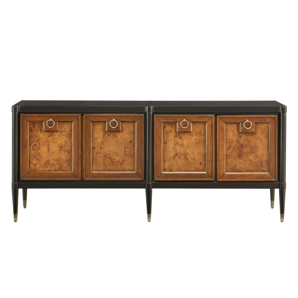 a brown and black cabinet