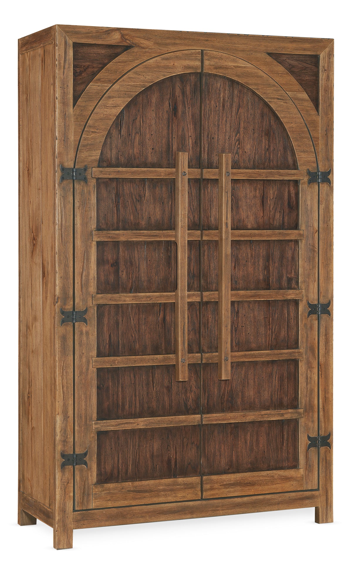 a wooden cabinet with a door