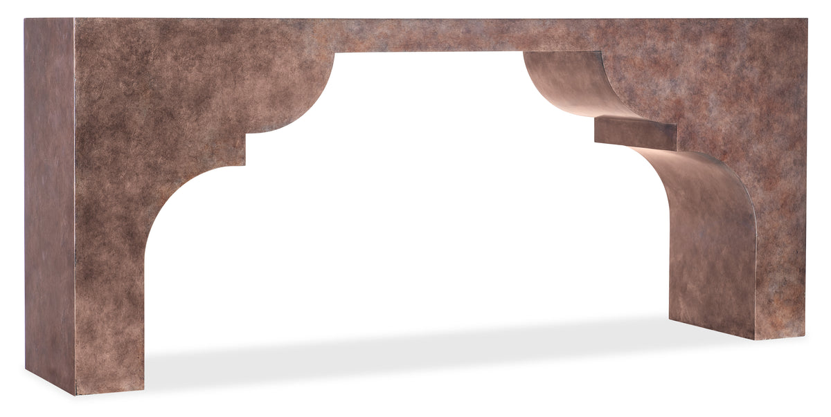 a brown table with a white background