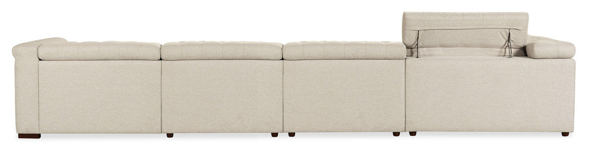 a close up of a couch