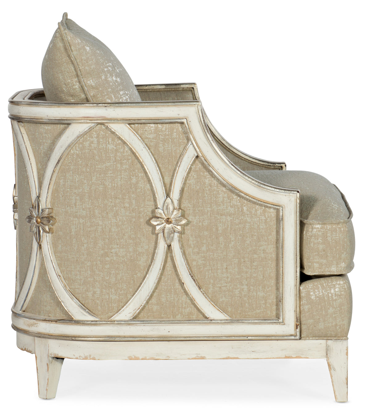 a chair with a pillow